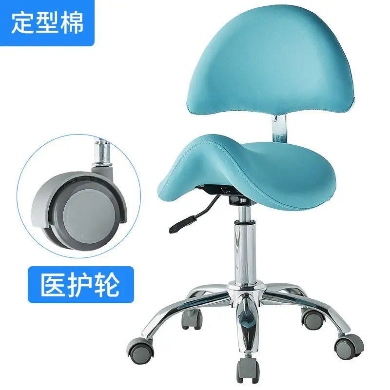 Silla elevadora para técnico de belleza, silla para dentista, silla para salón de uñas, taburete giratorio silencioso para computadora para peluquería y tatuajes.