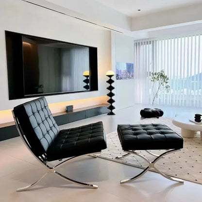 Nordic Single Barcelona Designer Star Same Leisure Simple High-end Luxury Leisure Chair Recliner Chair Modern Single Sofa Chair
