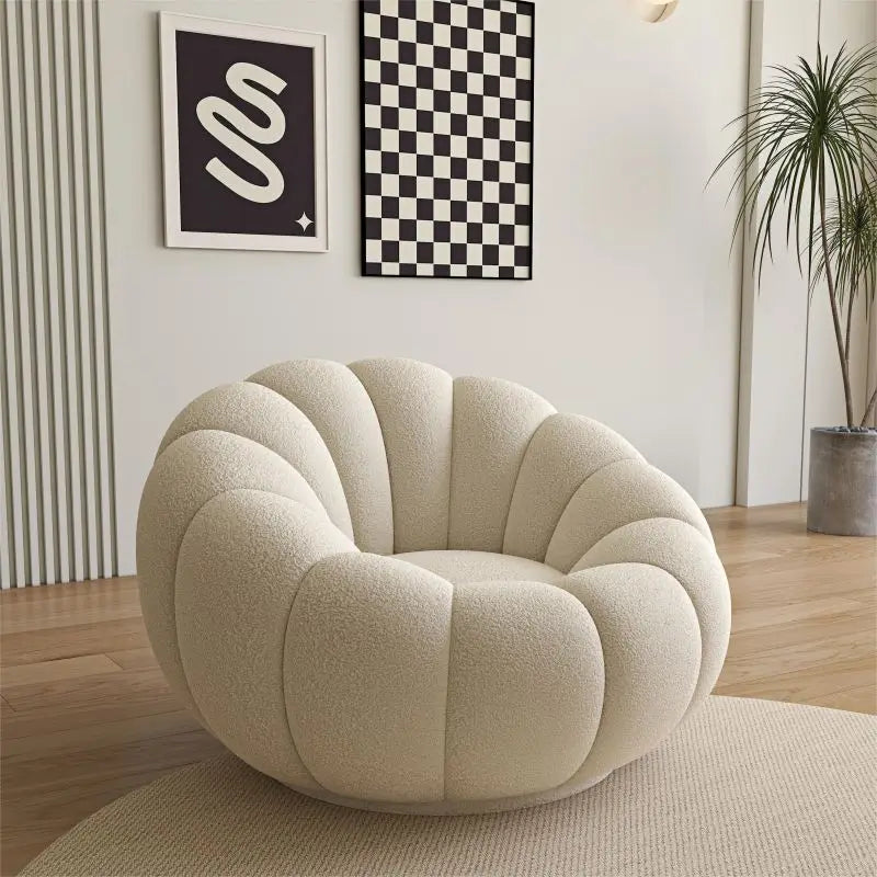 Pumpkin Lazy Armchair-A Cloud Of Plush Comfort