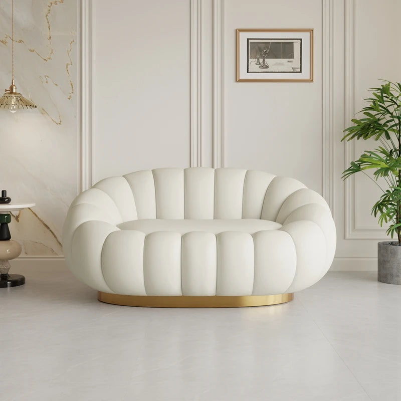Pumpkin Lazy Armchair-A Cloud Of Plush Comfort