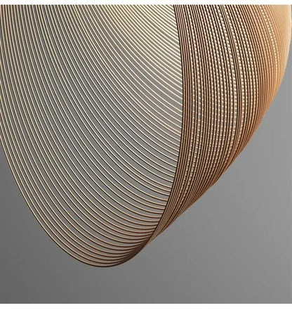 Illan Suspension Lamp-Suspended Wooden Artwork