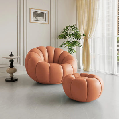 Pumpkin Lazy Armchair-A Cloud Of Plush Comfort