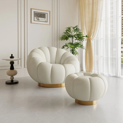 Pumpkin Lazy Armchair-A Cloud Of Plush Comfort