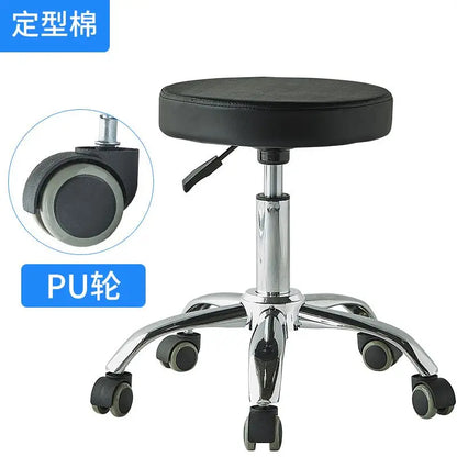 Silla elevadora para técnico de belleza, silla para dentista, silla para salón de uñas, taburete giratorio silencioso para computadora para peluquería y tatuajes.