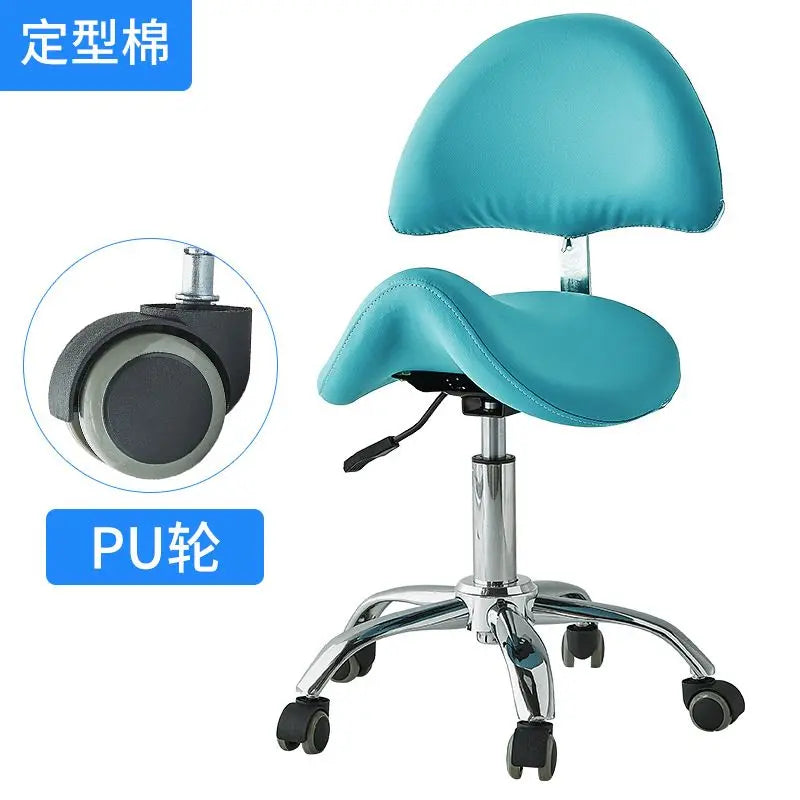 Silla elevadora para técnico de belleza, silla para dentista, silla para salón de uñas, taburete giratorio silencioso para computadora para peluquería y tatuajes.