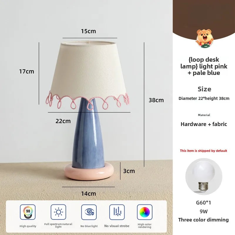 Loop Creamy Color-Block Table Lamp-A Lamp as Sweet And Gentle As Cream