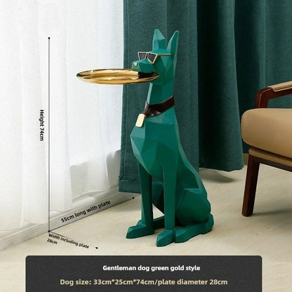 Gentleman Dog Figurine-Exquisite Craftsmanship Illuminates Corner Artistry