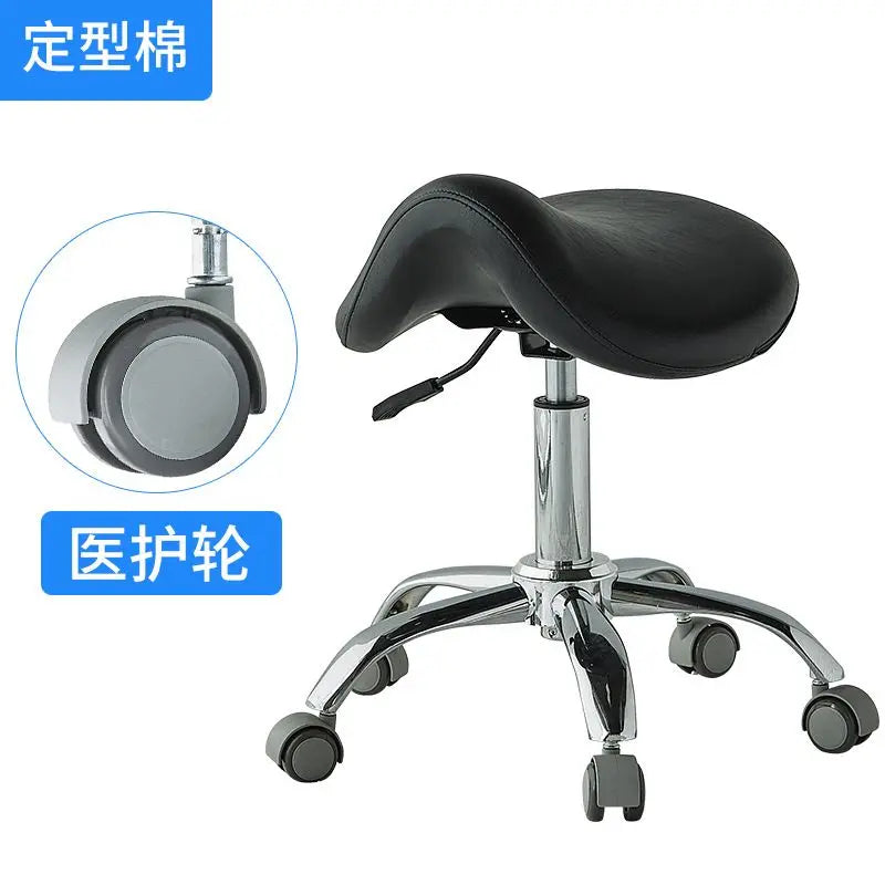 Silla elevadora para técnico de belleza, silla para dentista, silla para salón de uñas, taburete giratorio silencioso para computadora para peluquería y tatuajes.