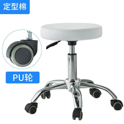 Silla elevadora para técnico de belleza, silla para dentista, silla para salón de uñas, taburete giratorio silencioso para computadora para peluquería y tatuajes.