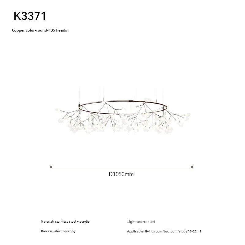 Nordic-Style Firefly Pendant Light-Bring the Gentle Starlight of Summer Nights into Your Living Room