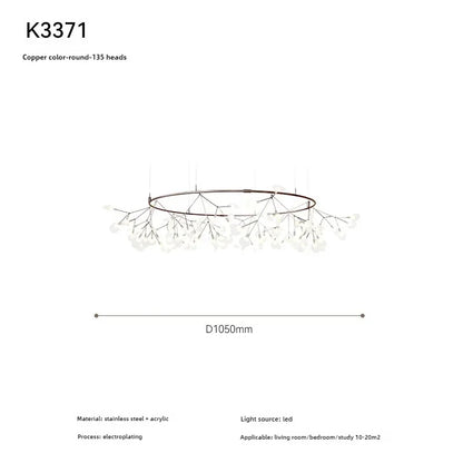 Nordic-Style Firefly Pendant Light-Bring the Gentle Starlight of Summer Nights into Your Living Room