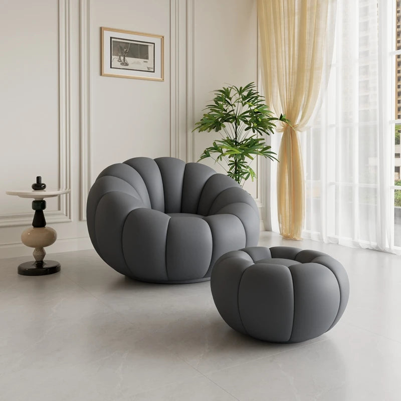 Pumpkin Lazy Armchair-A Cloud Of Plush Comfort