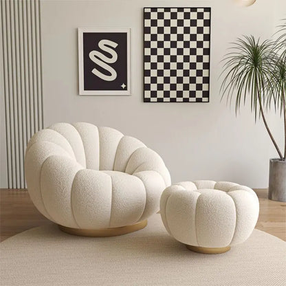 Pumpkin Lazy Armchair-A Cloud Of Plush Comfort