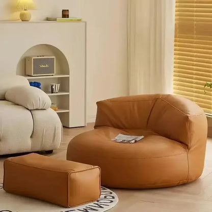 Half-Moon Bean Bag Chair - Your Personal Oasis of Laziness
