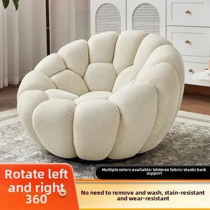 Bloom in Comfort – Pumpkin Puff Bean Bag Chair
