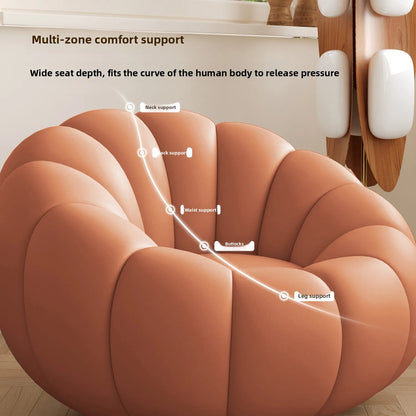 Pumpkin Lazy Armchair-A Cloud Of Plush Comfort