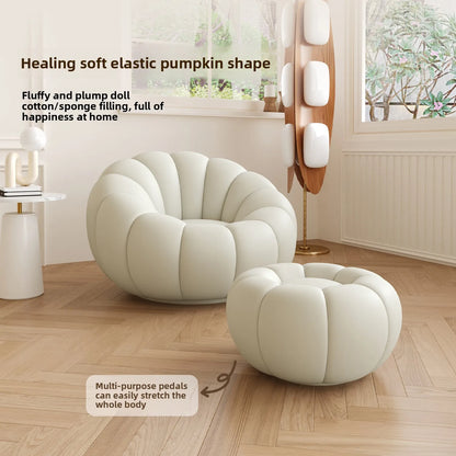 Pumpkin Lazy Armchair-A Cloud Of Plush Comfort