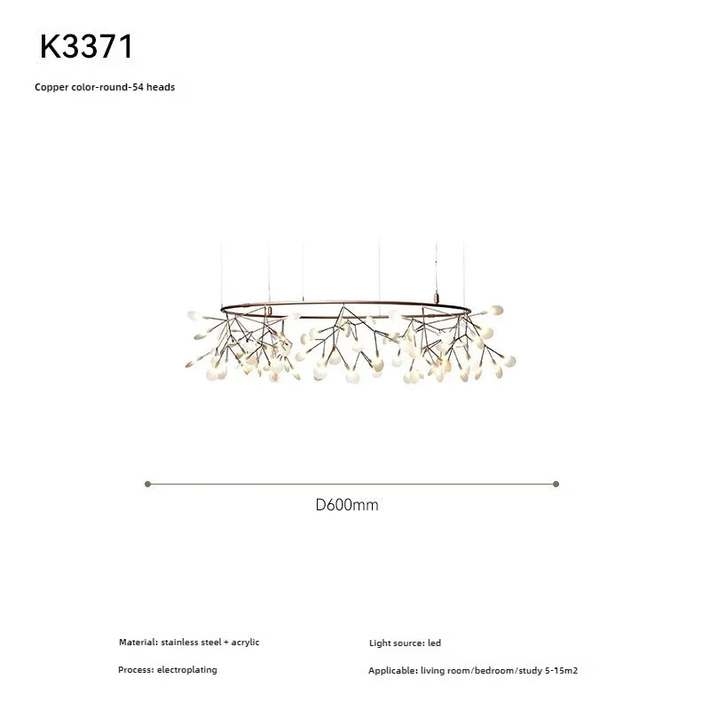 Nordic-Style Firefly Pendant Light-Bring the Gentle Starlight of Summer Nights into Your Living Room