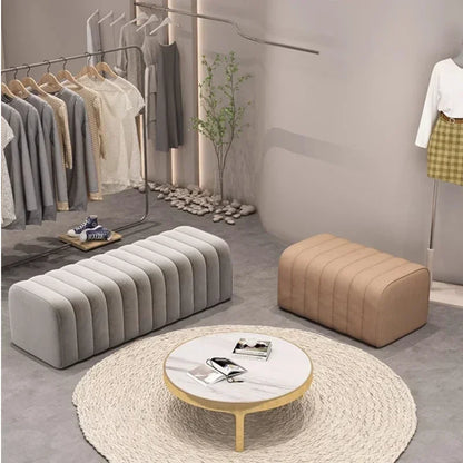 Toast-Shaped Upholstered Bench - Create Your Home's Exclusive Relaxation Space