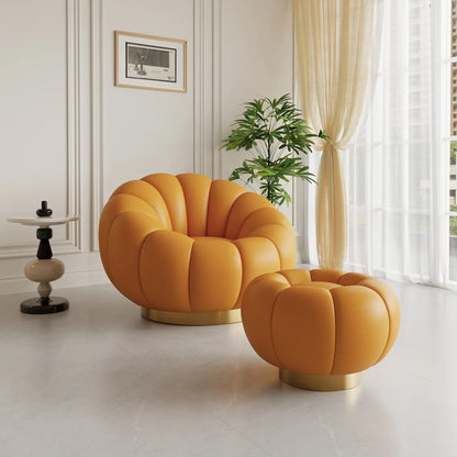 Pumpkin Lazy Armchair-A Cloud Of Plush Comfort