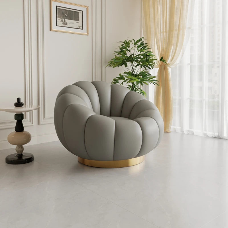 Pumpkin Lazy Armchair-A Cloud Of Plush Comfort