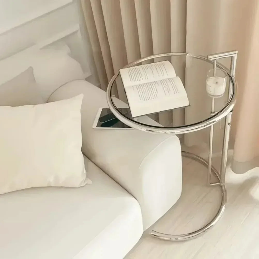 c-shaped side table