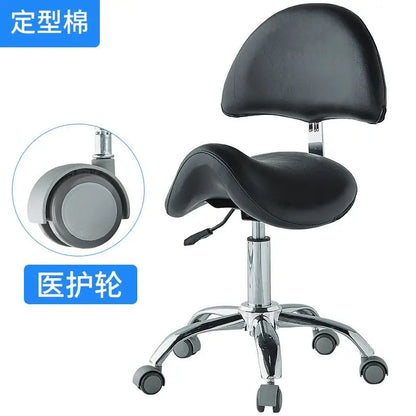 Silla elevadora para técnico de belleza, silla para dentista, silla para salón de uñas, taburete giratorio silencioso para computadora para peluquería y tatuajes.