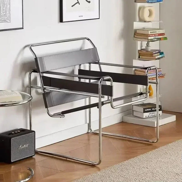 Réplica de silla Wassily estilo Bauhaus