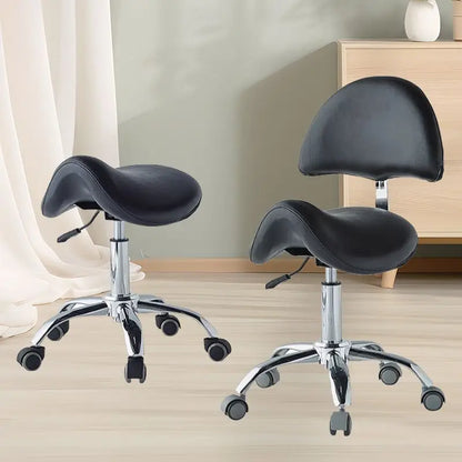 Silla elevadora para técnico de belleza, silla para dentista, silla para salón de uñas, taburete giratorio silencioso para computadora para peluquería y tatuajes.