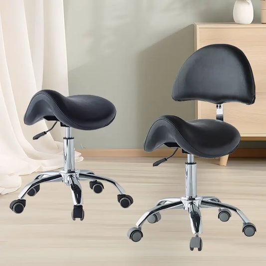 Saddle Lift Beauty Technician Chair Dental Doctor Chair Nail Salon Chair Quiet Swivel Computer Stool for Hairdressing and Tattoo