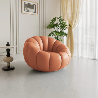Pumpkin Lazy Armchair-A Cloud Of Plush Comfort