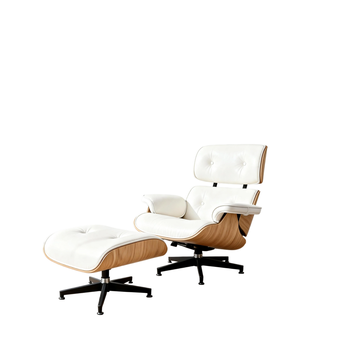Sillón y otomana: un icono del diseño que combina lujo y comodidad 