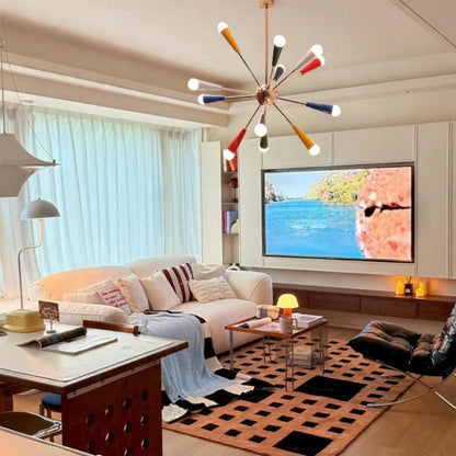 Bauhaus-Inspired Sputnik Chandelier – A Burst of Colour