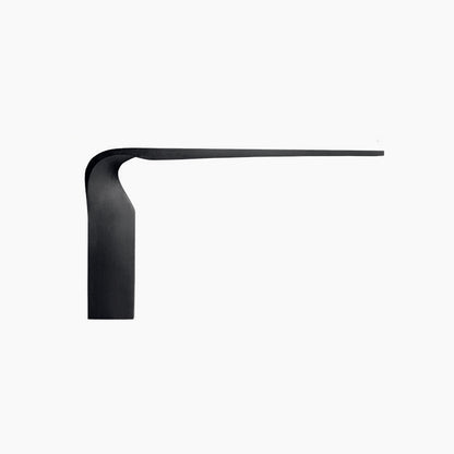 Modern Minimalist Sculptural Console Table - Solid Wood Wall-Mounted Entryway Shelf