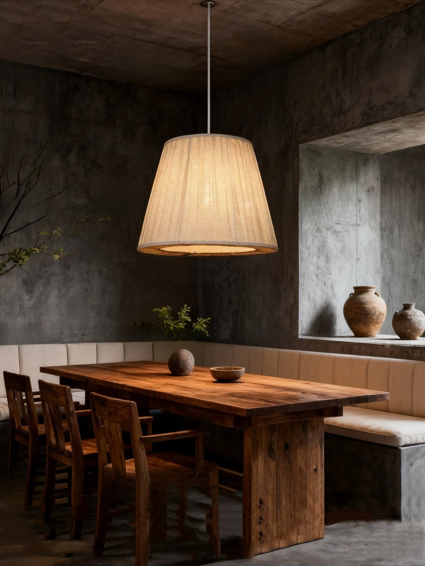 Japanese Wabi-Sabi Pendant Light – A Retro Minimalist Masterpiece