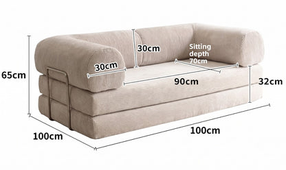 Sofá Teddy: sofá cama modular para salas de estar pequeñas