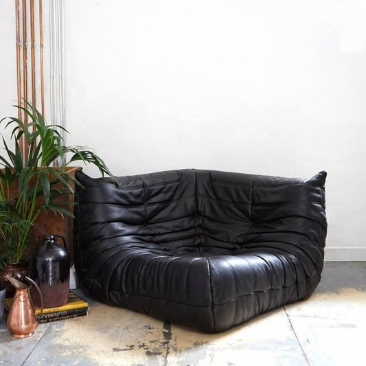 Togo Corner Sofa in Microfiber Leather – Effortless Comfort & Timeless Style