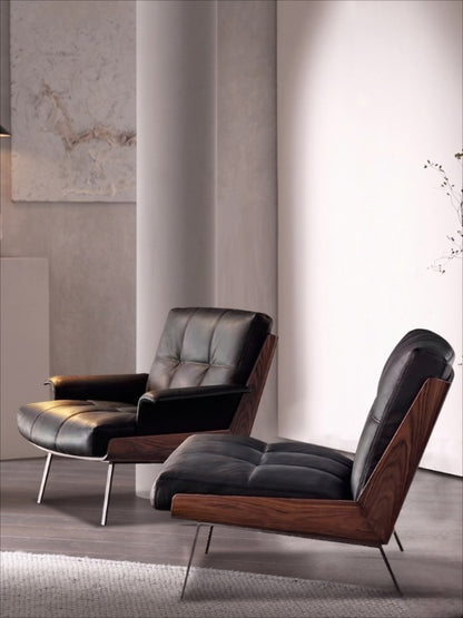 Daiki Lounge Chair – Sculptural Nordic Comfort with Architectural Elegance