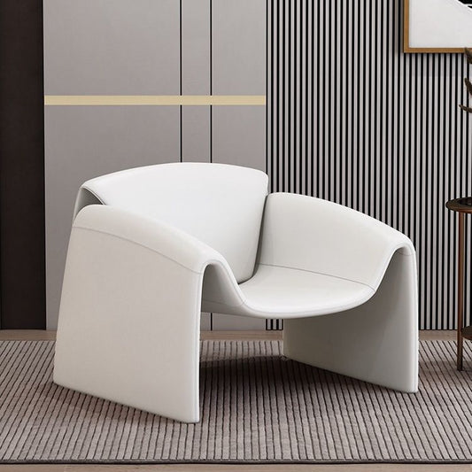 Contemporary Designer Crab Lounge Chair with Refined Minimalist Sculptural Form