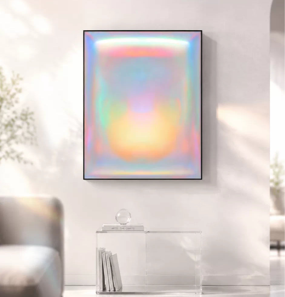 Abstract Dopamine Gradient Wall Art — A Fusion of Vibrant Color and Subtle Luxury