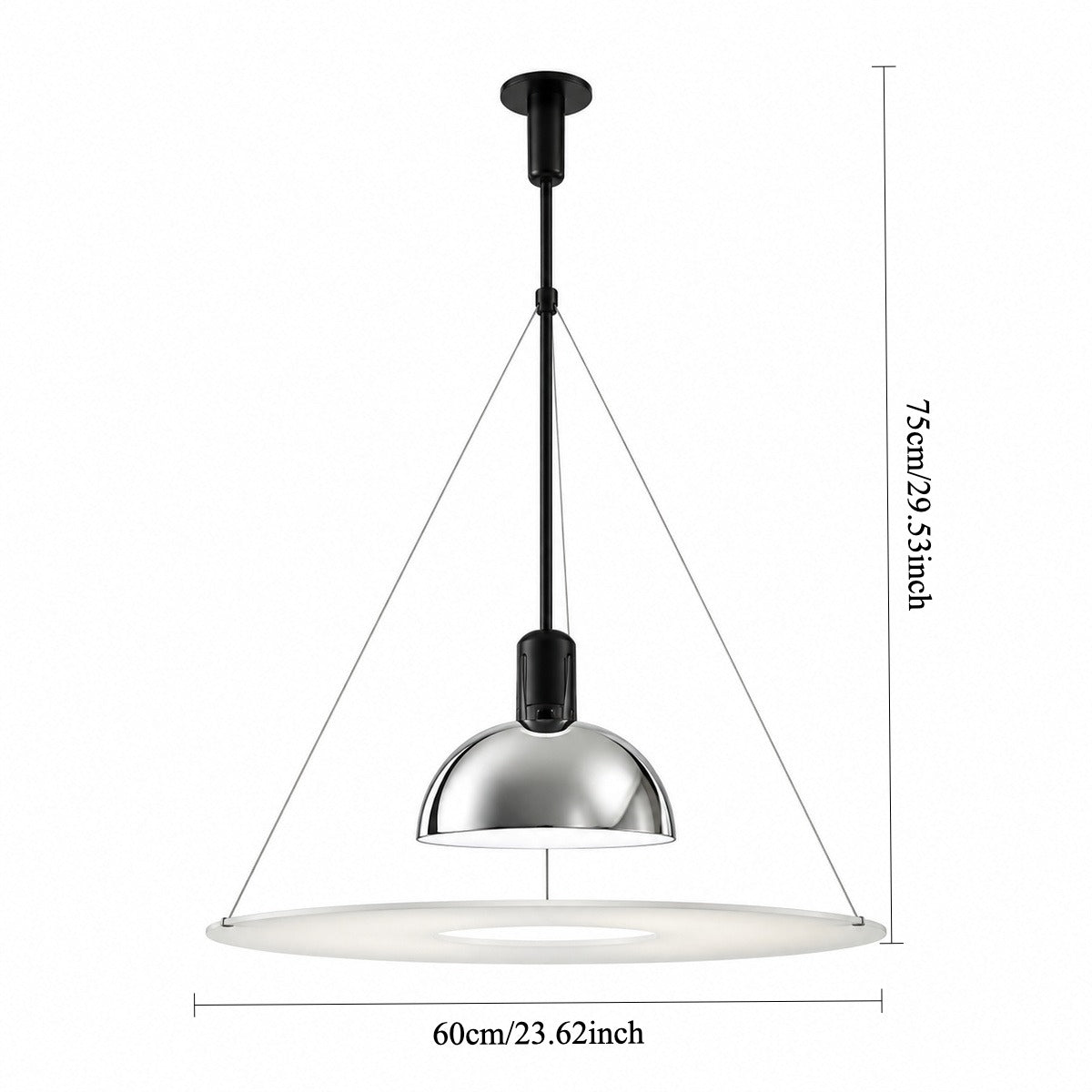 Flos Frisbi Glow Plate Pendant Lamp-Modern Minimalist & Bauhaus Style