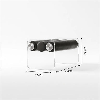 Italian Minimalist Acrylic Lounge Chair — A Transparent Fusion of Modern Design and Comfort