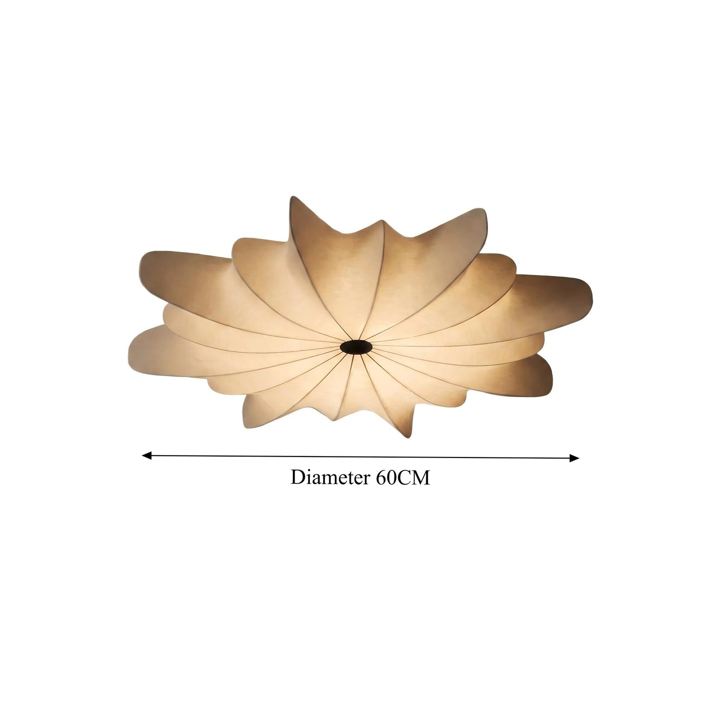 Italian Designer Silk Pendant Lamp – Elegant French Retro & Timeless Design