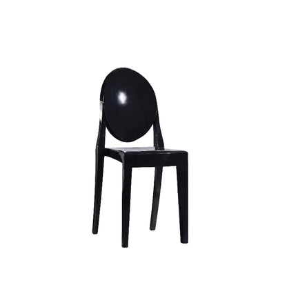 Nordic Ghost Dining Chair – Transparent Stackable Acrylic Chair