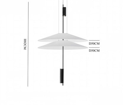 Vibia Flamingo Pendant Lamp – Minimalist Designer UFO Light for Dining & Bar Spaces