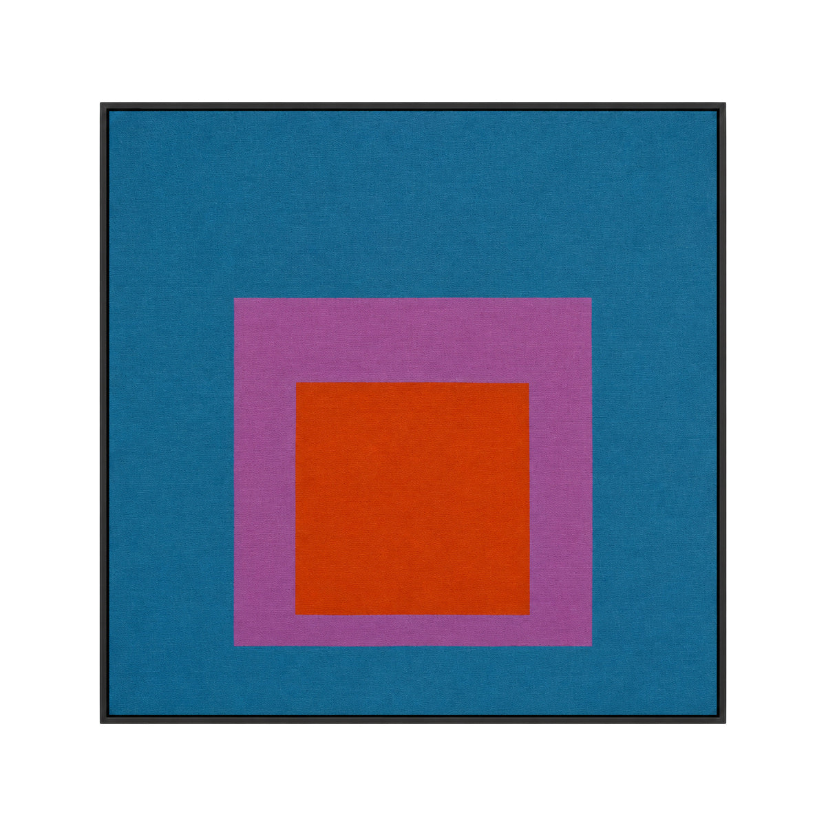Josef Albers Inspired Bauhaus Geometric Abstract Wall Art - Layered Colour Block Print
