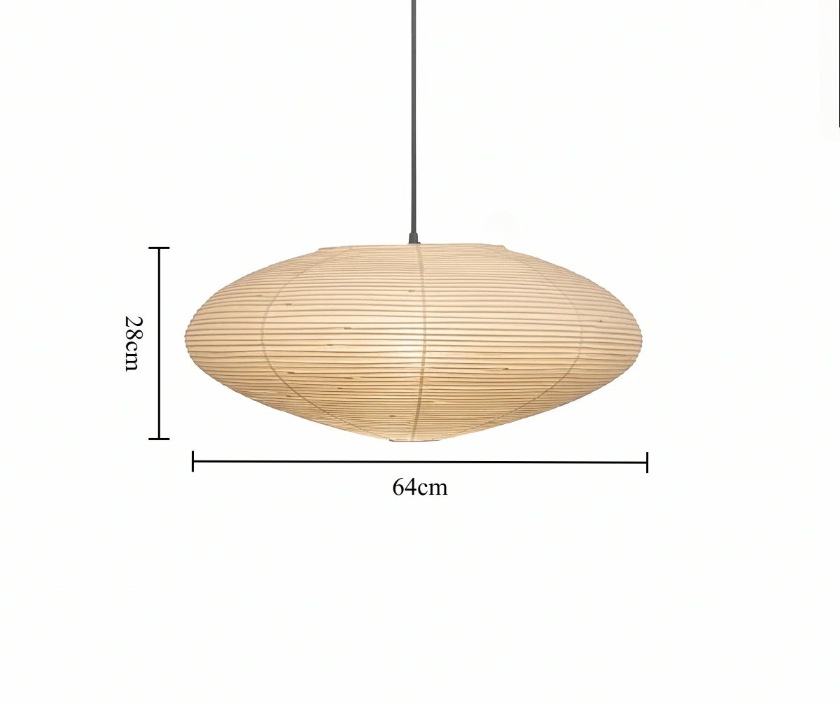 Noguchi Style Paper Lamp – Wabi-Sabi Zen Design for Modern Living