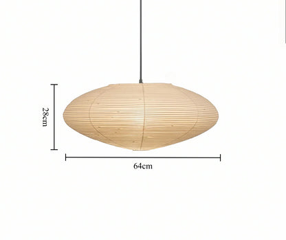 Noguchi Style Paper Lamp – Wabi-Sabi Zen Design for Modern Living