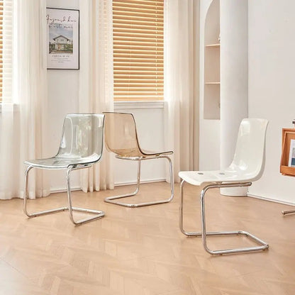 Acrylic Dining Chair – Nordic Modern Thickened Backrest