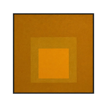 Josef Albers Inspired Bauhaus Geometric Abstract Wall Art - Layered Colour Block Print
